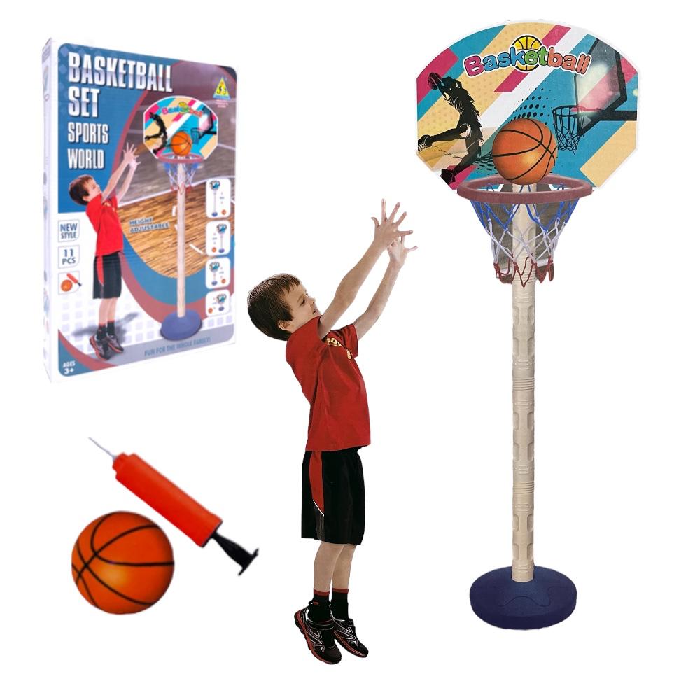 Aro de basquetbol para niños ajustable